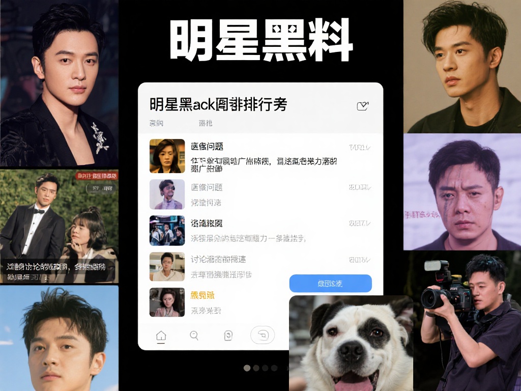 明星黑料排行榜：明星负面新闻榜单